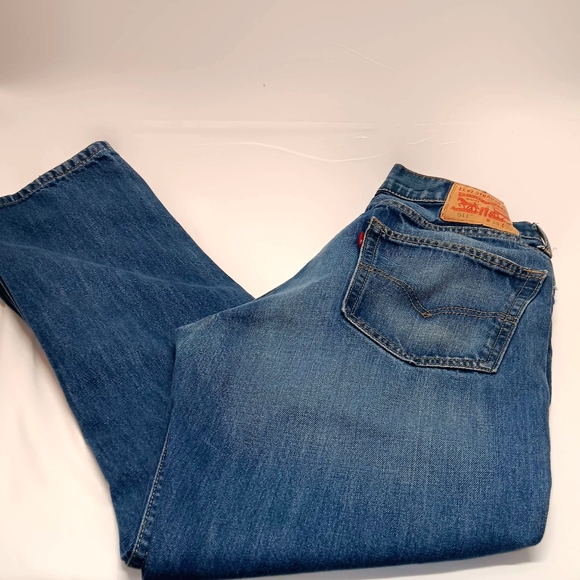 Levis 511 Jeans Mens Size 36x30 Blue Straight Leg Distressed Denim Pants GUC - Picture 11 of 11